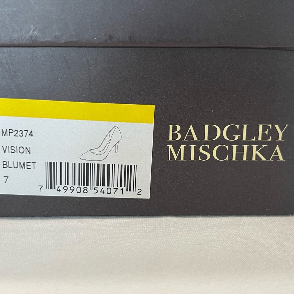 Badgley Mischka | Blue Iridescent Pumps | 7 - Picture 8 of 8